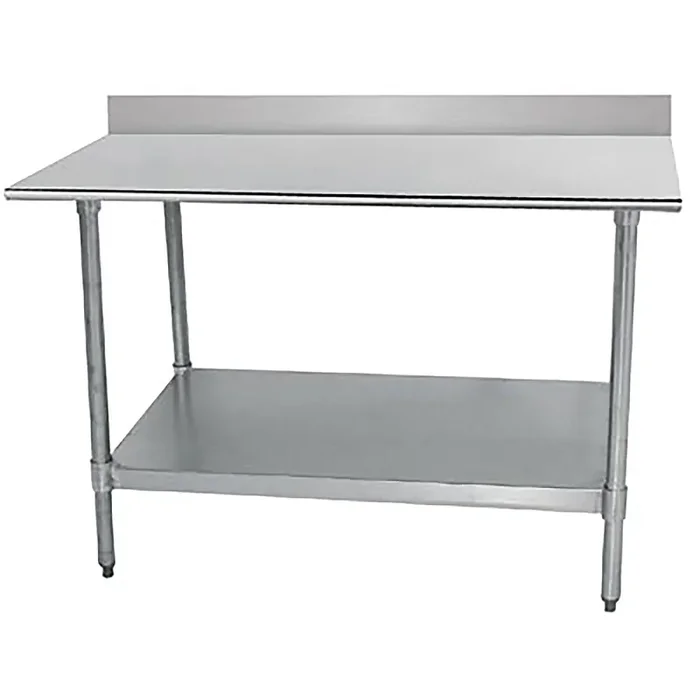 Advance Tabco TTK-305-X S/S 60″ x 30″ Work Table w/ 5″ Backsplash
