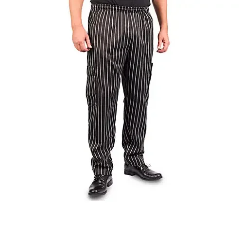 AllPoints ALL1059L (or Equivalent) KNG Lg Baggy Chef Pants Striped (10-59L)