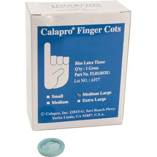 AllPoints ALL2801644 (or Equivalent) Fingercots, Blue, Lrg, 144 Count (280-1644)