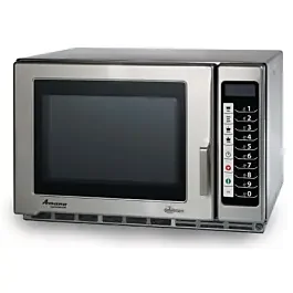 Amana RFS12TS 22″ Medium Volume 1200 Watts Commercial Compact Microwave – 120V