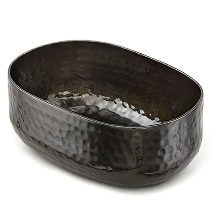 American Metalcraft ABHB46 Black Hammered 6.5 x 4.75″ Basket