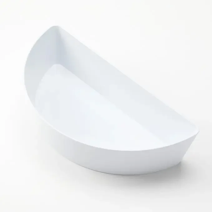 American Metalcraft B122W Del Mar White ABS Half Round 24 ounce Bowl