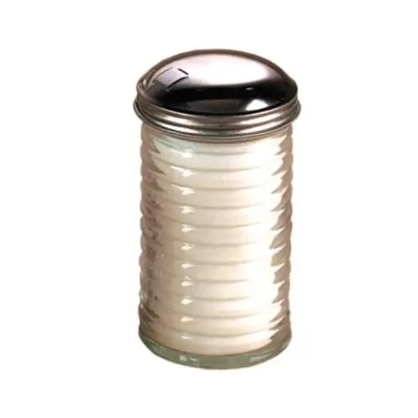 American Metalcraft BEE316 Beehive Glass Sugar Shaker w/ Metal Lid