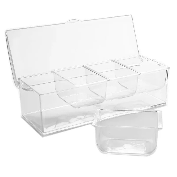 American Metalcraft FCS16 4 Compartment Server with Ice Space
