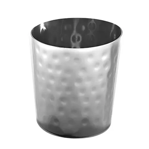 American Metalcraft FFHM35 Hammered S/S 4″ Round French Fry Cup