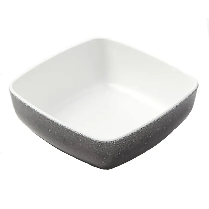 American Metalcraft GGSB5 White/Black Speckled 12.5 Ounce Square Bowl