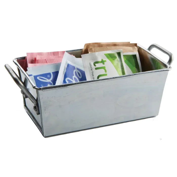 American Metalcraft GSP35 Galvanized 5 x 3″ Sugar Packet Holder