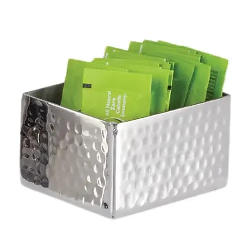 American Metalcraft HMSPH4 Hammered S/S 2.75″ Sugar Packet Holder