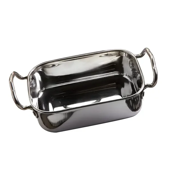 American Metalcraft MRPS55 S/S 26 Oz. Square Mini Roasting Pan