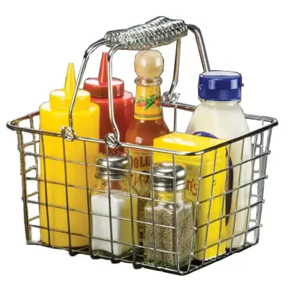 American Metalcraft RBHC759 Chrome Wire Basket w/ Double Handle