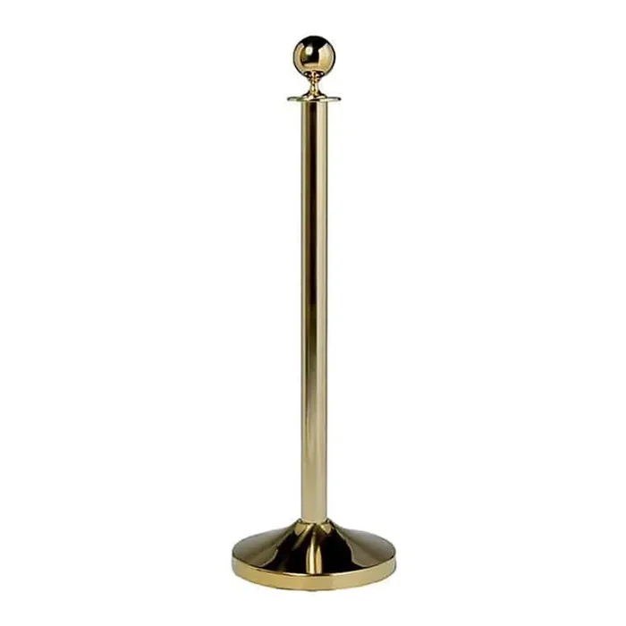 American Metalcraft RSCLG Gold 15 x 40 Barrier System Set with Base
