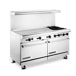 American Range 60 inch Commercial Range, 48 inch Griddle, 12″ Char Broiler