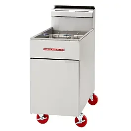 American Range AF-75-NG 80 lb. Full Size Natural Gas Deep Fryer – 160,000 BTU