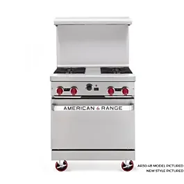 American Range ARGF30-30G, 30 inch Commercial Range wtih Green Flame Pilotless Ignition