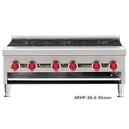 American Range ARSHP-36-3-LP 36″ Liquid Propane Gas Hot Plate with Three Burners – 96,000 BTU