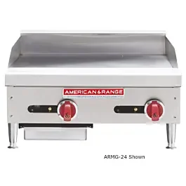 American Range ARTG-72-24-LP 72″ Thermostatic Heavy-Duty Liquid Propane Gas Griddle – 1″ Griddle Plate – 180,000 BTU