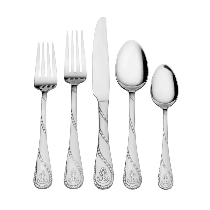 Anchor Coastal 45 Piece Flatware Set, Service for 8