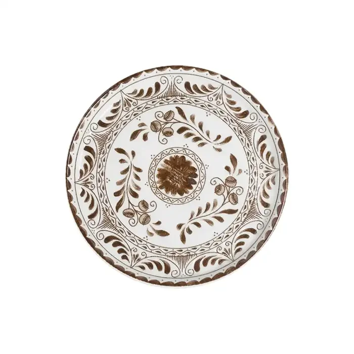 Anfora A105P803 Talavera Motiva Brown 7-1/2″ Plate – 12 / CS