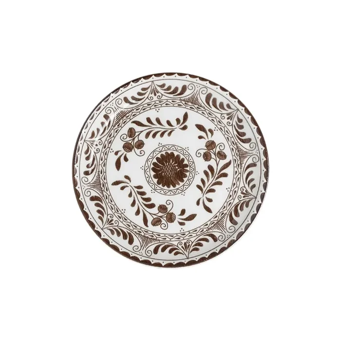Anfora A105P804 Talavera Motiva Brown 5-3/4″ Plate – 24 / CS