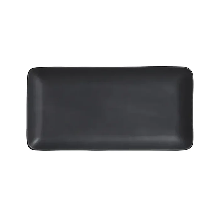 Anfora A901P058 Sedona Matte Black 11-3/8 x 5 Rect. Platter – 12 / CS