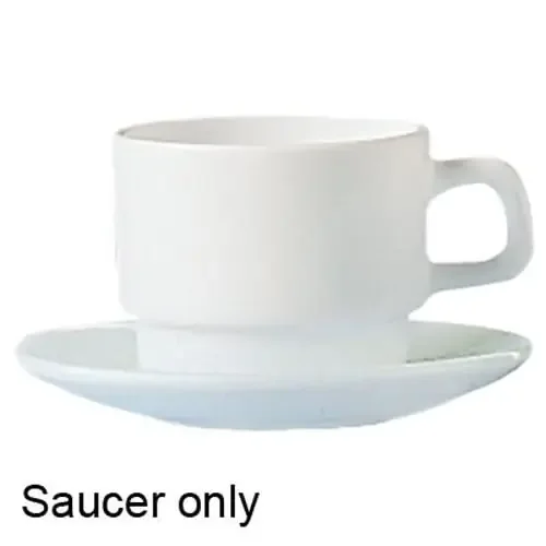 Arcoroc 22670 Restaurant White 4-1/4″ Saucer – 48 / CS