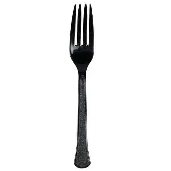 ARVESTA Plastic Fork, Black, Extra Heavy Weight, 100/PK