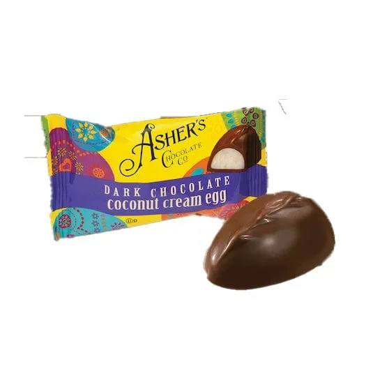 Asher’s Dark Chocolate Coconut Cream Egg 1 oz