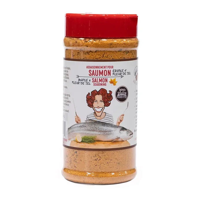 Assaisonnement pour saumon Érable & fleur de sel 500 ml – Les Soeurs en vrac