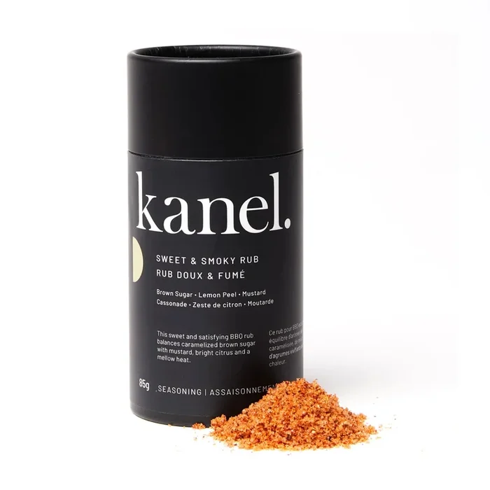 Assaisonnement rub doux et fumé 85g – Kanel