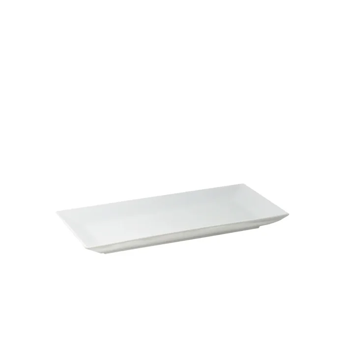 Assiette rectangulaire Blanc 9 x 5po