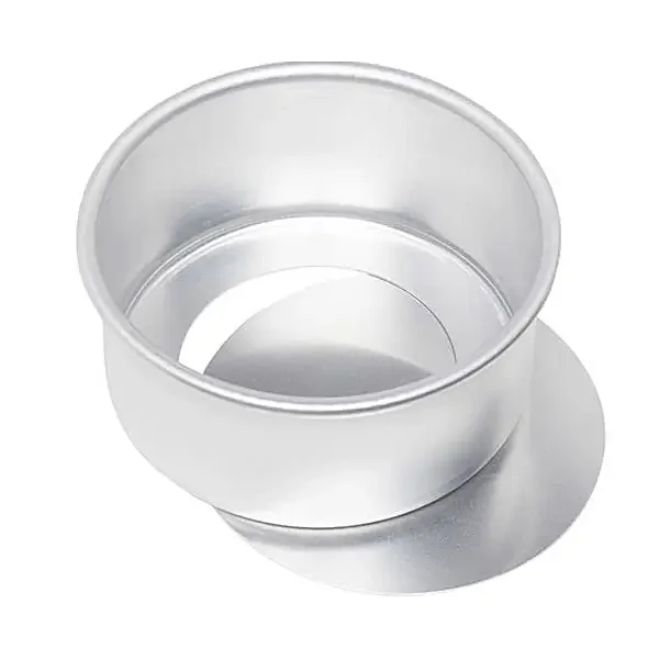 Ateco 12063 Aluminum 6 x 3″ Round Pan with Removable Bottom