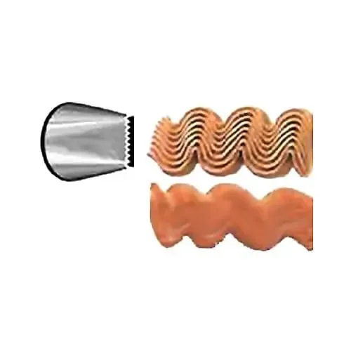 Ateco 48S Stainless Steel Basket Weave Decorating Pastry Tube 48S