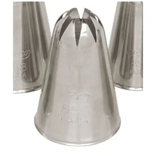 Ateco 856 Deep Cut Closed Star Pastry Tube 856