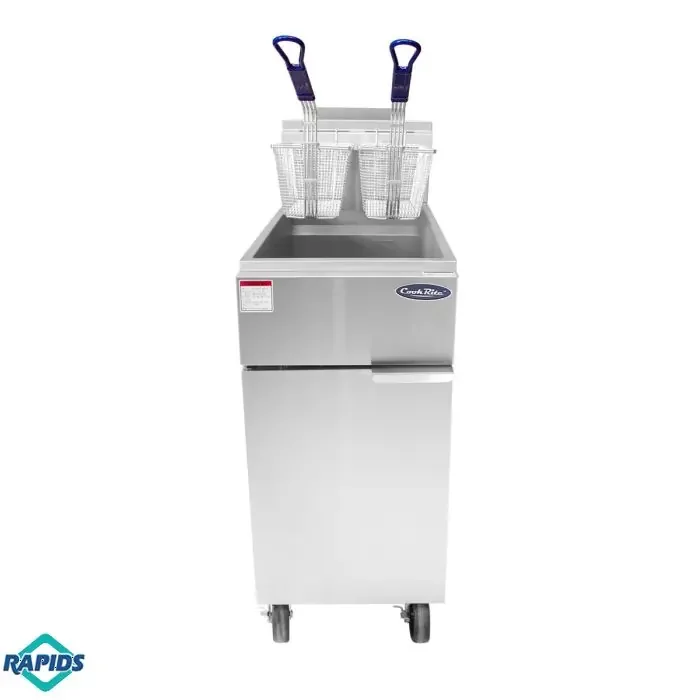 Atosa ATFS-50ES-NG Gas 50 lb. Floor Fryer Natural Gas Energy Star