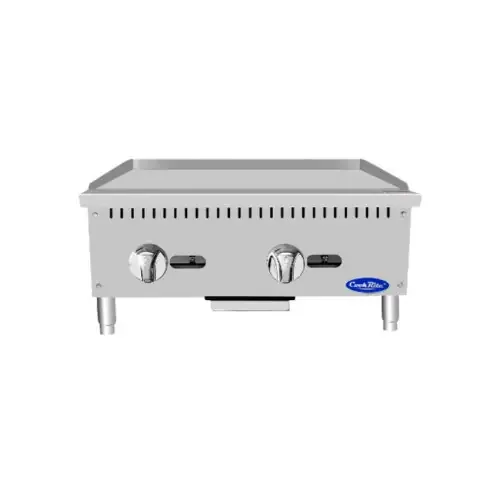 Atosa ATMG-24″ Liquid Propane OR Natural Gas Countertop CookRite Heavy Duty Griddle – 60,000 BTU