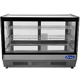 Atosa CRDS-42 28″ Refrigerated Countertop Square Glass Display Case – 4.2 Cu. Ft.