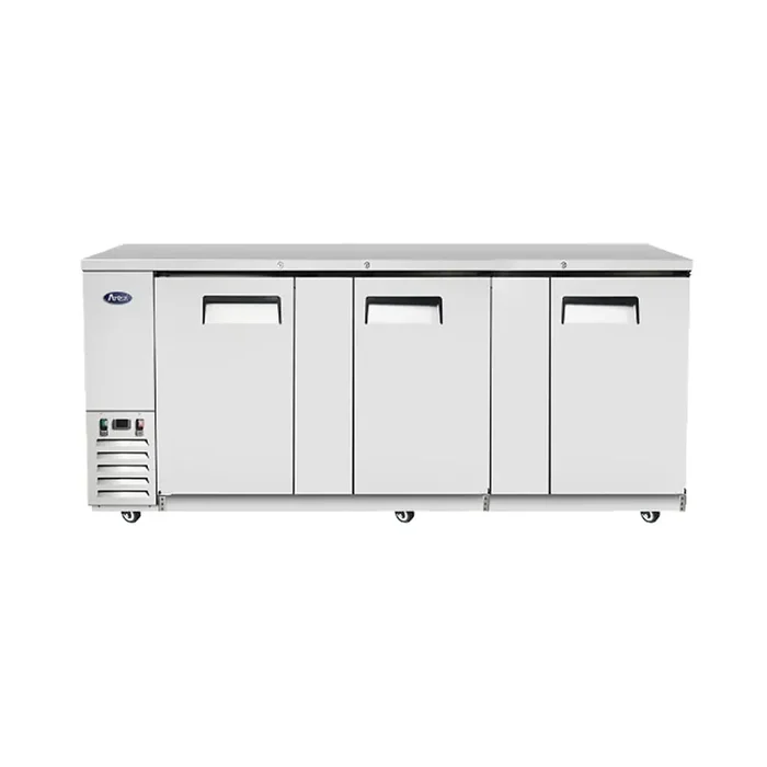 Atosa MBB90GR Solid Door 3-Section 89.3″W Back Bar Cooler