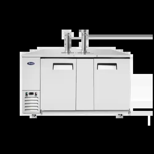 Atosa MKC68GR 68″ W Solid Door Draft Beer Cooler – 115 Volts, 21.5 Cu.Ft., R290
