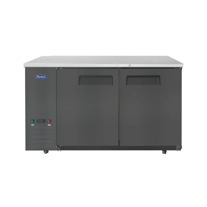 Atosa SBB59GRAUS2 Black 57.75″W Shallow Depth Back Bar Cooler