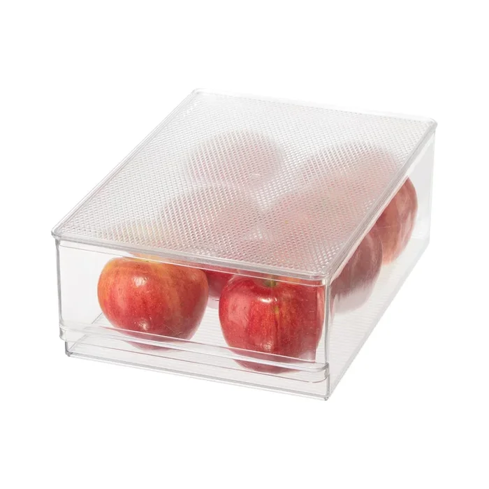 Bac de rangement transparent avec couvercle – Oggi