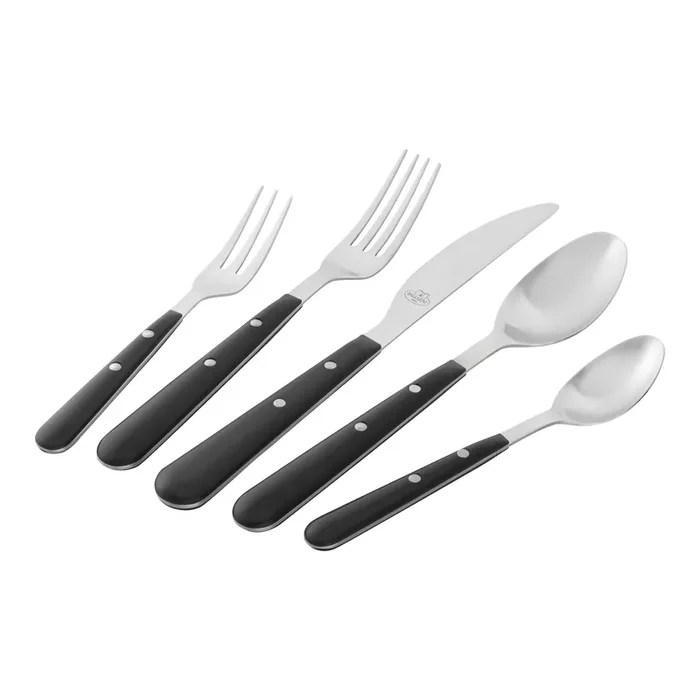 BALLARINI Avola 20-pc, Matte, Flatware Set, Black Matte