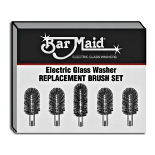 Bar Maid BRS-1722 5 Piece Replacement Glass Washer Brush Set