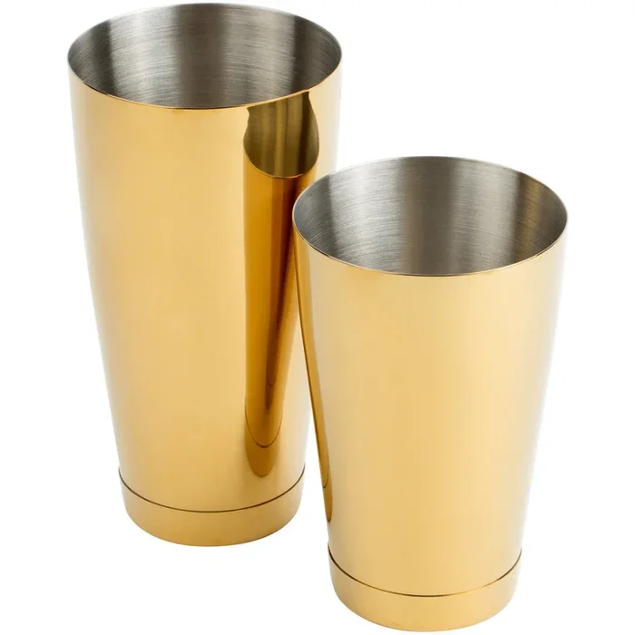 Barfly Gold-Plated Boston Cocktail Shaker
