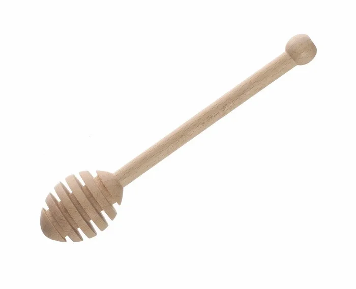 Bâton pour miel en bois naturel 16cm