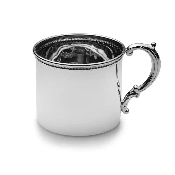 Beaded Sterling Baby Cup
