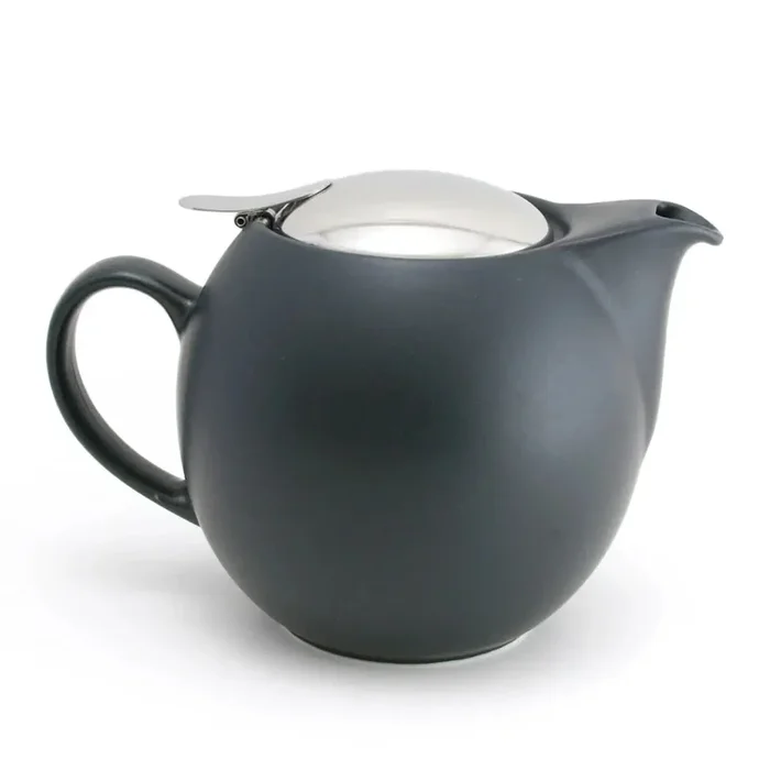 Bee House Round Ceramic Teapot, Noble Black