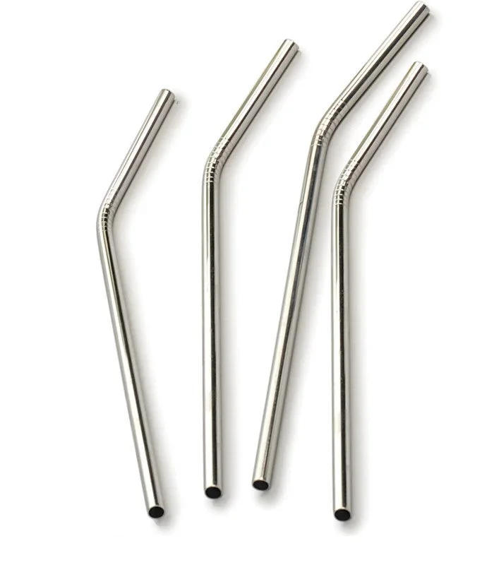 Bent Stainless Steel Drink Straws