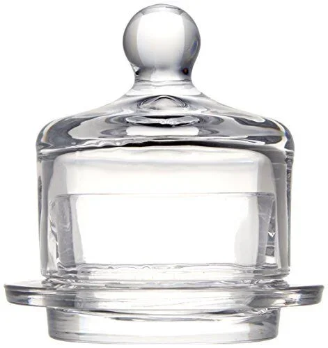 Beurrier dôme en verre 3 po