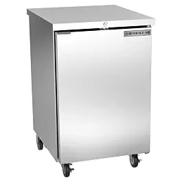 Beverage-Air BB24HC-1-S 24″ Stainless Steel Solid Door Back Bar Refrigerator