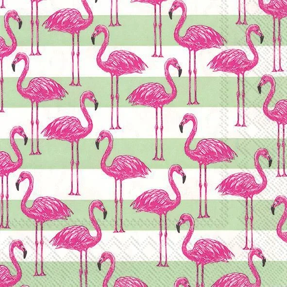 Beverage Napkin – Flamingo (20 Count)